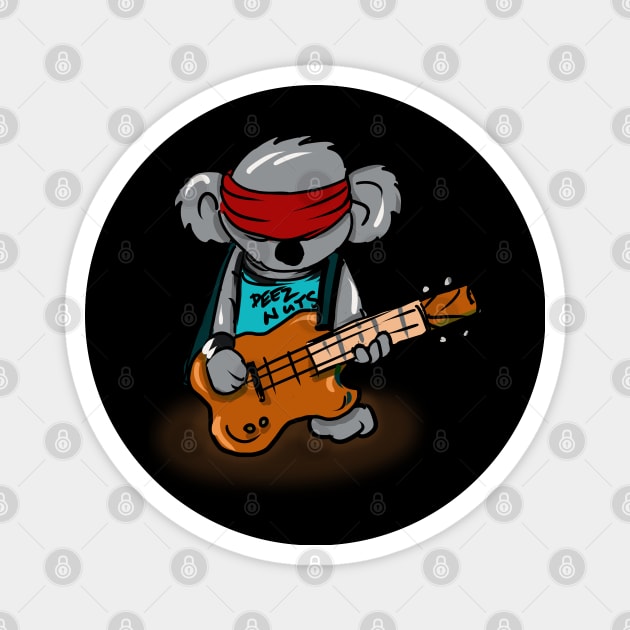 Koala Playing a Bass Guitar Magnet by silentrob668